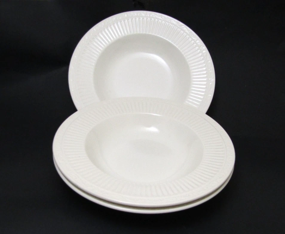 (13) Juego de platos de pan de ensalada Mikada Italian Countryside DD900 cuencos de pasta blancos Foto 4 de 4