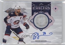 2023-24 Upper Deck Ultimate Collection Emblems Boone Jenner #UE-BJ Auto 16fy