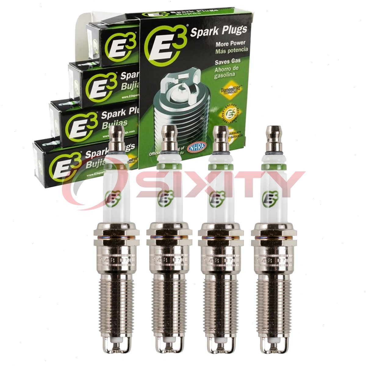 4 pc E3 E3.66 Spark Plugs for XP5426 XP5263 TE10PMC5 RE14WMPB4 RE14PYPB4 yj