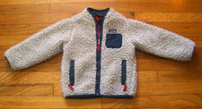 patagonia size 4 T chunky thick thermal fleece zip up toddler boys jacket coat