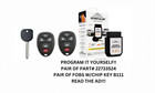 DIY BUNDLE GM KEYLESS REMOTE START ENTRY FOB TRANSMITTER 22733524 TOOL INCLUDED!