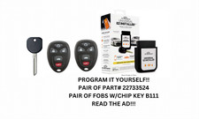 Diy Bundle Gm Keyless Remote Start Entry Fob Transmitter 22733524 Tool Included