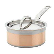 Hestan CopperBond  2 Quart Saucepan Covered NWT ITALY