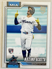 2026 Topps Series One Base Card # 172 Maximo Acosta, Miami Marlins RC