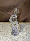 Vintage Waterford Crystal Bunny Paper Weight 5"