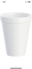 Dart 12J12 Foam Drink Cups - 12Oz 1000 Cups