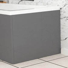 Modern L-Shaped Shower Bath Panels MFC Wooden Bath Reversible Front & End Panels