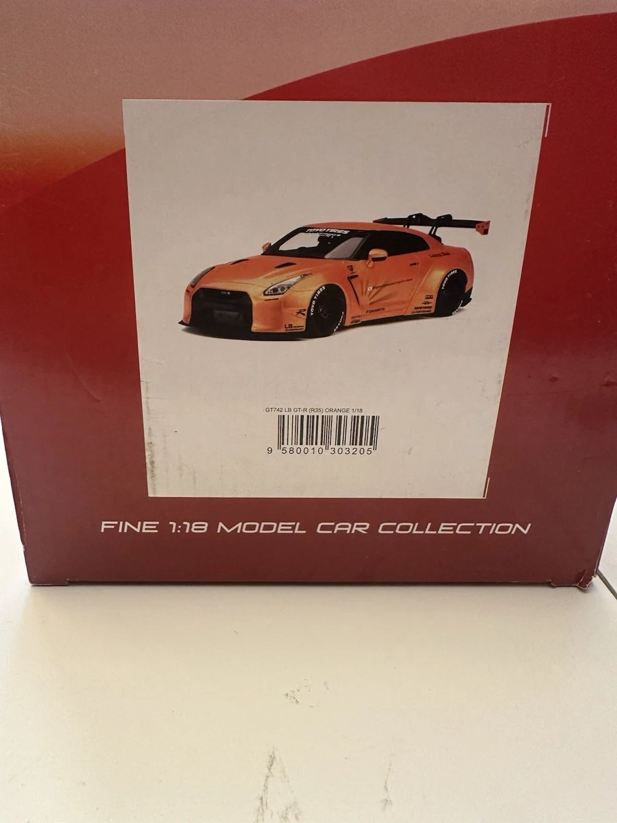 Nissan LB GTR R35 Orange Ltd 999pcs 1/18 Model Car by GT Spirit