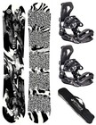 Snowboard Set AIRTRACKS Board Read My Mind Hybrid Rocker Wide+Bindung Master+Bag