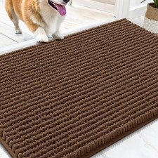 Dog Door Mat 30x20 Chenille Mud Doormat Absorbent, NonSlip, Washable