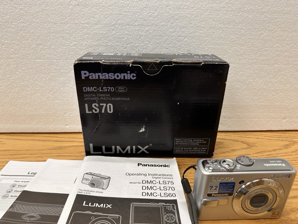 Panasonic LUMIX DMC-LS70 7.2MP Digital Camera - Silver W/ Box