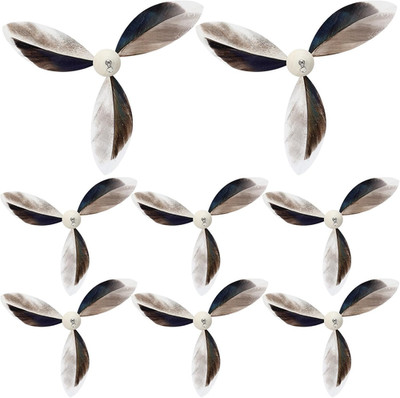 8 Pcs Cat Feather Propeller Refills Propeller Interactive Cat Toy Refills Kitten