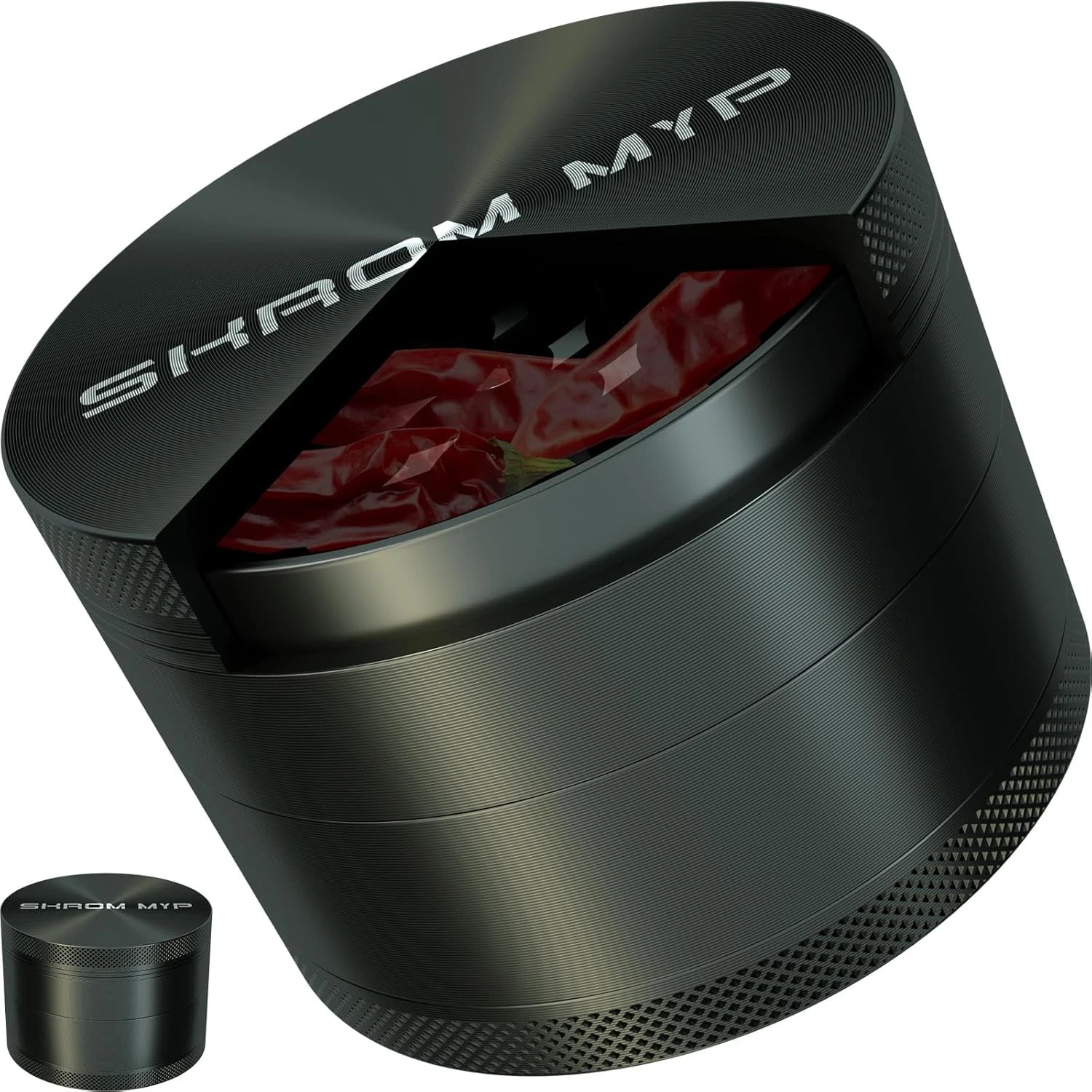 3.0” Aluminum Spice Grinder Metallic