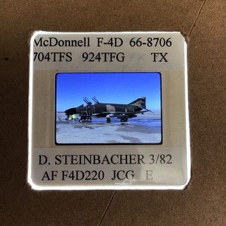 35mm SLIDE McDonnell F 4D Phantom 704TFS 924TFG TX 1982 F4D220