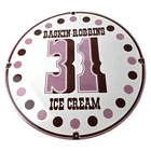 Vintage Baskin Robbins Sign - Gas Pump Advertising Sale Ice Cream Porcelain Sign