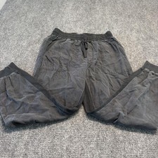 Women's Black and Grey Trousers