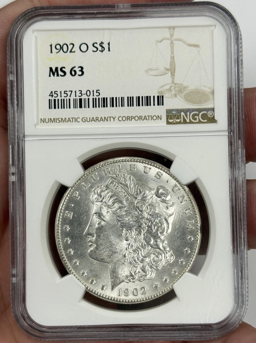 し*ー様 1902 1ドル 銀貨 アメリカ NGC MS63 モルガンダラー 0 NGC MS63』アメリカモルガンダラー1ドル銀貨(1902年O) 1902 O 【公式通販】