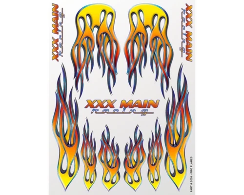 XXX Main Sticker Pro Flames XS009
