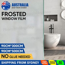 Sand Blast Clear Privacy Frosted Removable PVC Window Glass Film 3/5M AU SELLER