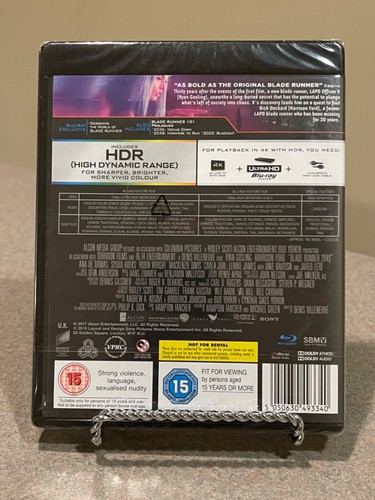 Blade Runner 2049 (4K UHD + Blu-ray) (UK) Brand New, Factory Sealed! - Picture 3 of 6