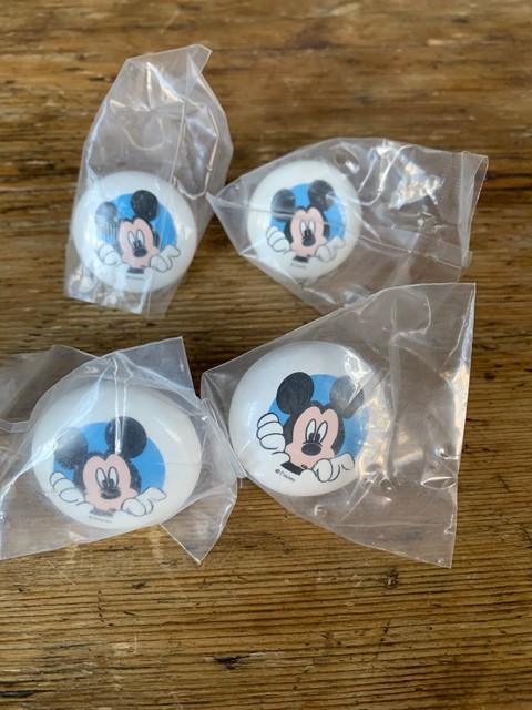 4 Mickey Mouse Drawer Pulls Zinc Alloy Cabinet Knobs For Sale