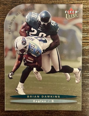 2003 Fleer Ultra Platinum Medallion Brian Dawkins Philadelphia Eagles HOF /100