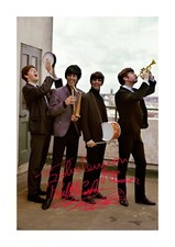 The Beatles 13 A4 reproduction autograph poster with choice of frame