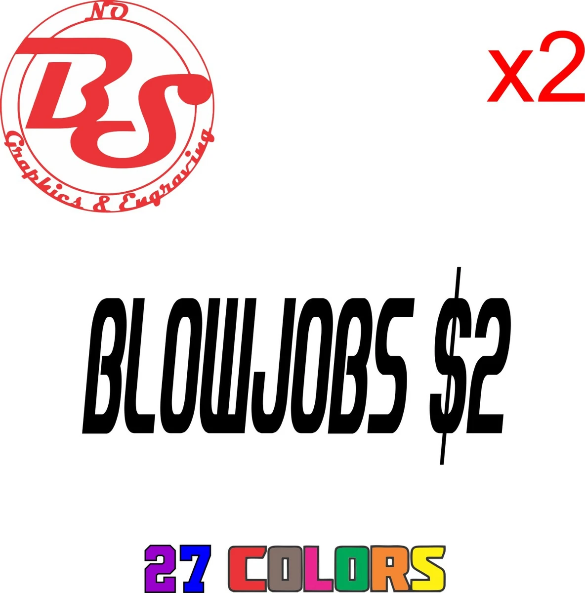 Adult Xxx Blowjob - Blowjob Handjob BJ Porn Star BBC Funny Joke Vinyl Decal Adult XXX Porn Hub  noBS | eBay