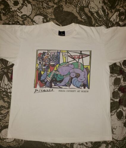 Vintage Pablo Picasso 1994 The Artists Studio Art Museum Indiana T-Shirt XL - Picture 1 of 6