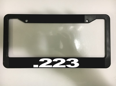 .223 2nd Amendment Ar-15 M-16 Rifle USA Freedom Black License Plate Frame