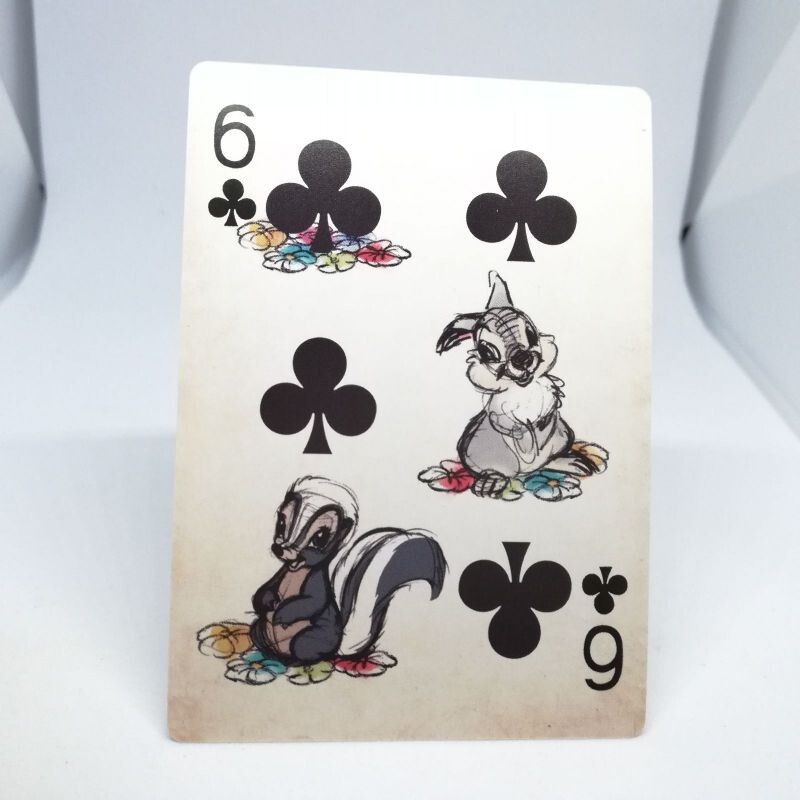 Chip 'n Dale 6 CLUB Disny VINTAGE playing Card Ichibankuji Japan