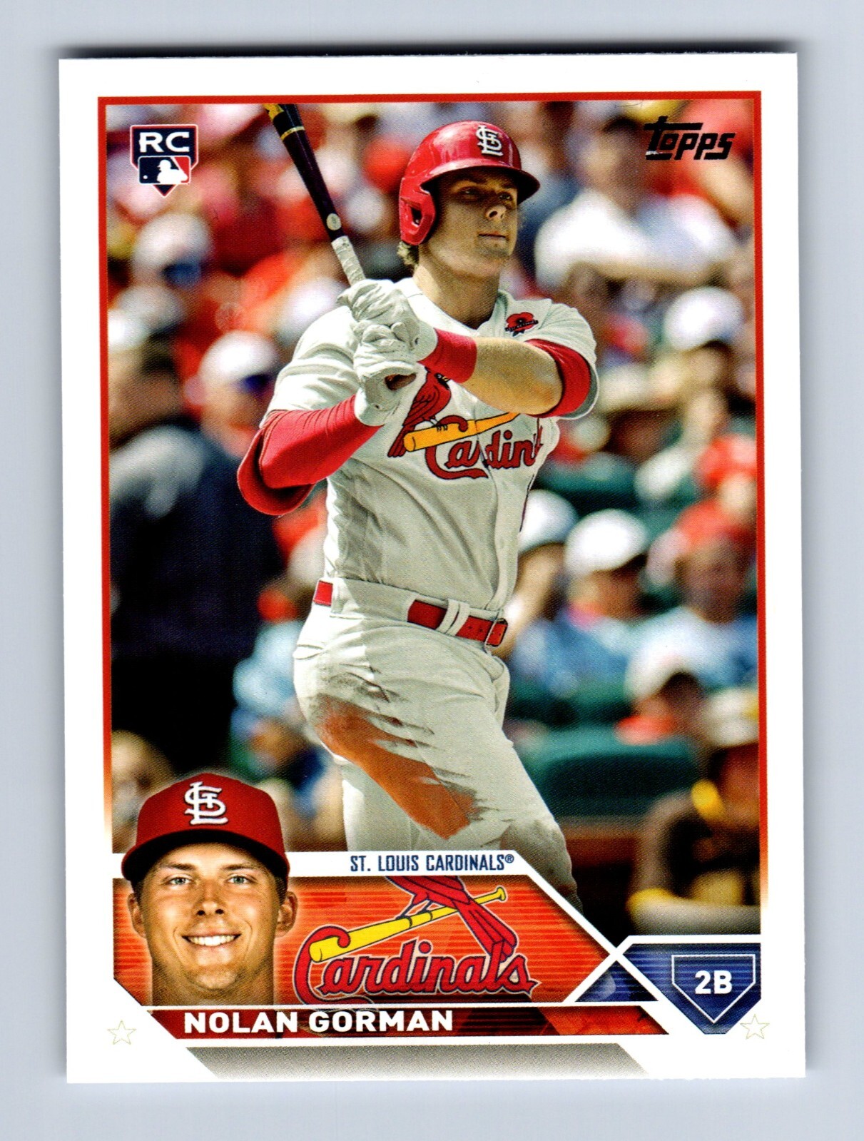 2023 Topps Series 1 Rookie RC #16 Nolan Gorman Cardinals