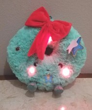 FAO Schwarz Light Up Musical Christmas Wreath 11 Inch Plush