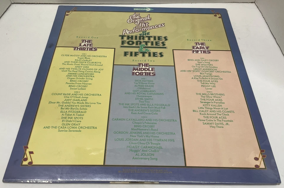 The Original Hits Performances of the Thirties Forties & Fifties 3x Vinyl LP NEW - Image 2 of 2