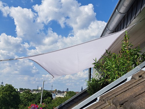 VOILE D'OMBRAGE SUR MESURE ÉTANCHE – RÉSISTANTE AUX UV POUR TERRASSE & JARDIN - Photo 13/51