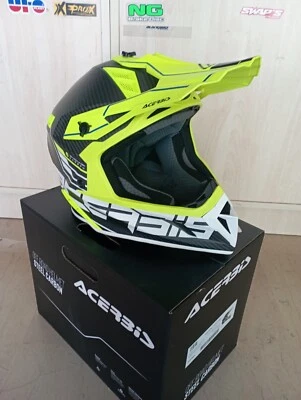 Casco Acerbis Cross Impact Steel Carbon 2206 0025047.457 modello 2023 nero Giall