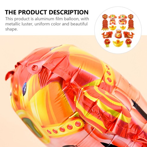 12pcs 2021 Chinese New Year Balloons Set Festival Party Balloons Random Style - 第 4/12 張圖片
