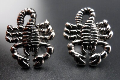 Scorpion Earrings  NEW Vintage 80's Scorpio Stud/Post Scorpions Jewelry