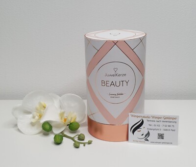 Juwelkerze Jewel Candle BEAUTY - Luxury Edition Roségold Ohrringe Duft-Kerze