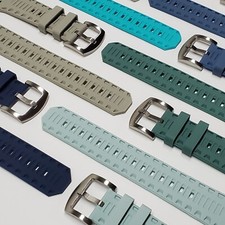 Lot of 10 Silicone Casual Band/Apple Watch Series 9, 8, 7, 6, 5, 4, 3, 2, 1, SE