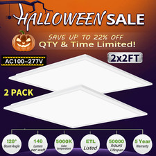 2x2 Back Lit LED Flat Panel - 45W, 5,800 Lumens, 5000K,Dimmable Commercial LED