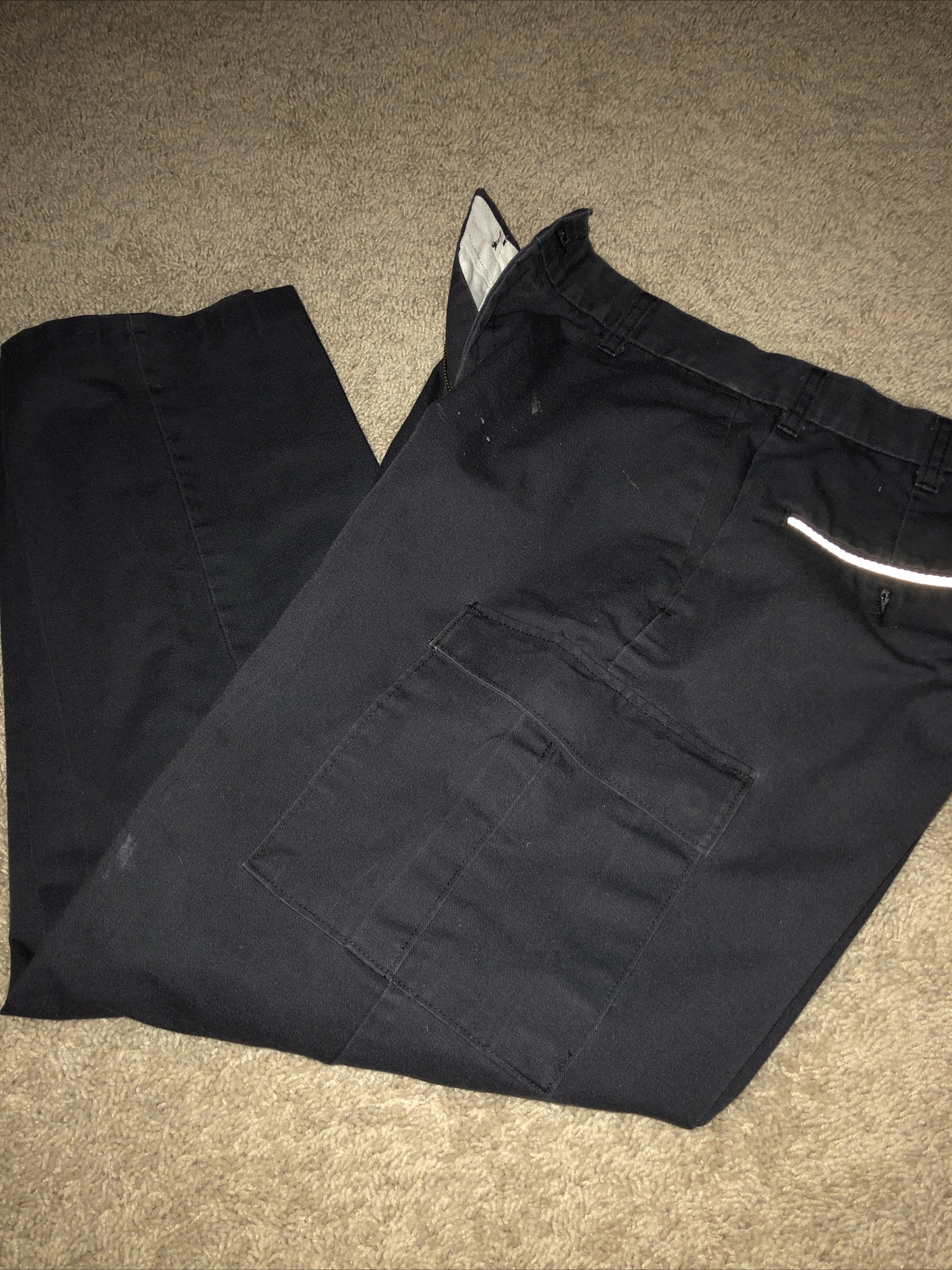Cintas Comfort Flex Navy Blue Cargo Work Pants 34 X 2… Gem