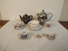 Bundle, Tea Pots, TeaCups, Mini Tea Cups, And Saucers