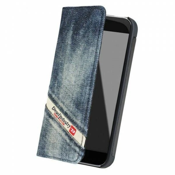Diesel iPhone SE/5/5s Stylish Denim Booklet Case Cover Full Protection Indigo - Image 2 of 4