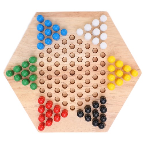 Chinese Checkers Chinese Checkers Board Game Colorful Wooden Environmentally - Picture 3 of 12