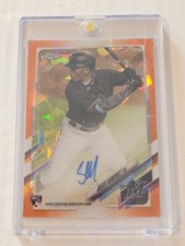 2021 Topps Chrome Sapphire ORANGE Refractor Jesus Sanchez AUTO RC 22/25 Toronto