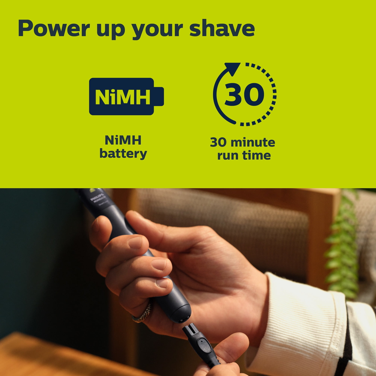 Norelco Oneblade Original Face, Powered Electric Shaver and Trimmer