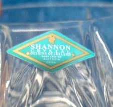 24% Lead Crystal Shannon Designs of Ireland  Round Vase Candy Dish Candle Holder