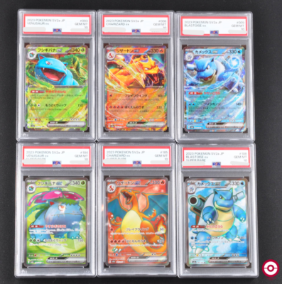 PSA 10 Charizard Venusaur Blastoise ex RR 003 006 009 SR 184 185