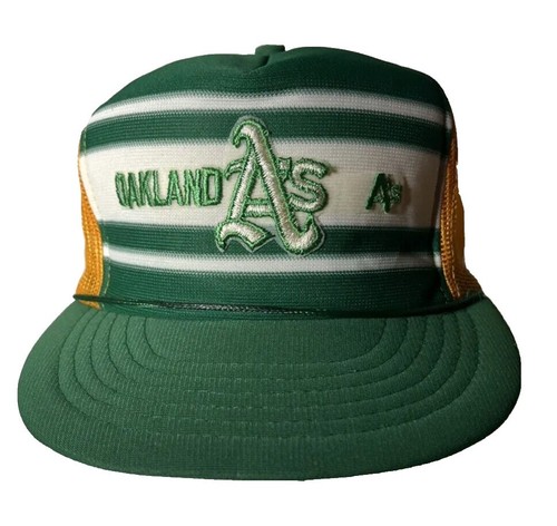 Vintage Oakland Athletics MLB Black Old English Adjustable Hat